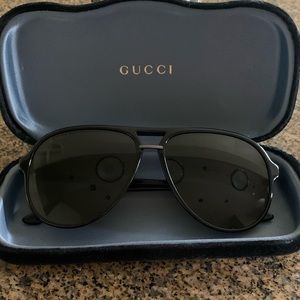 Gucci black aviators